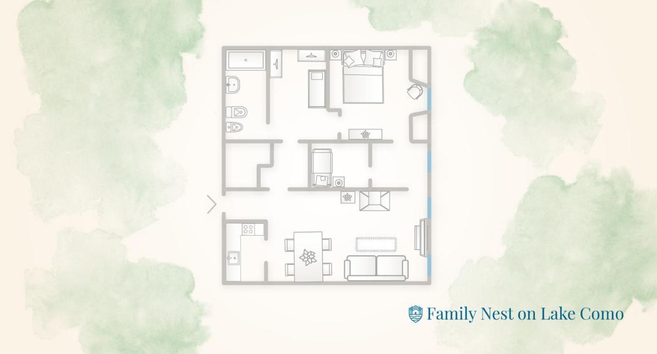 Family Nest Overlooking Lake Como - By Rent All Como Argegno Exteriör bild